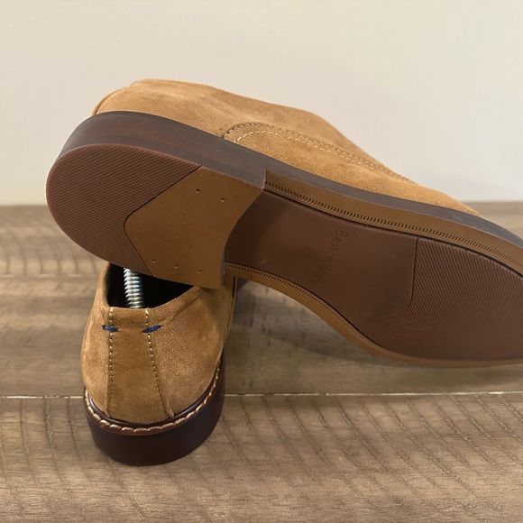 Men’s Camel colored suede derby shoes - Picture 2 of 3